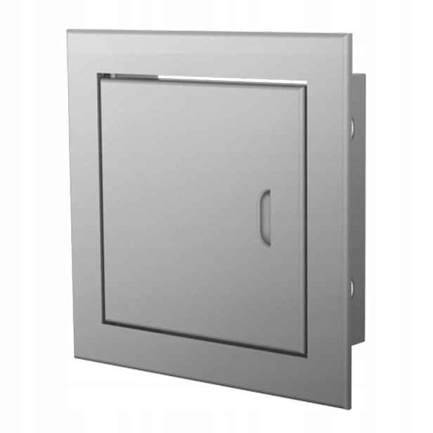 Revizní dvířka Dospel Magnat 300x300 mm s magnetickým zámkem, stříbrná