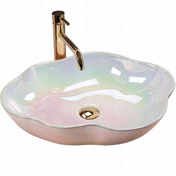 Umyvadlo na desku Pearl Akoya (REA-U3309) /po/