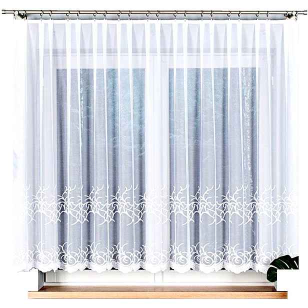 Bakaro 400x150 cm Záclona rovná (hotová) s lemováním
