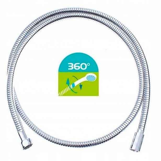 Hadice sprchová, roztahovací, otočné kroužky 360 sto