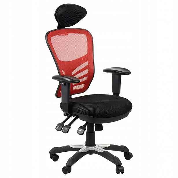 Kancelářská kancelářská židle HG-0001H/ČERVENÁ