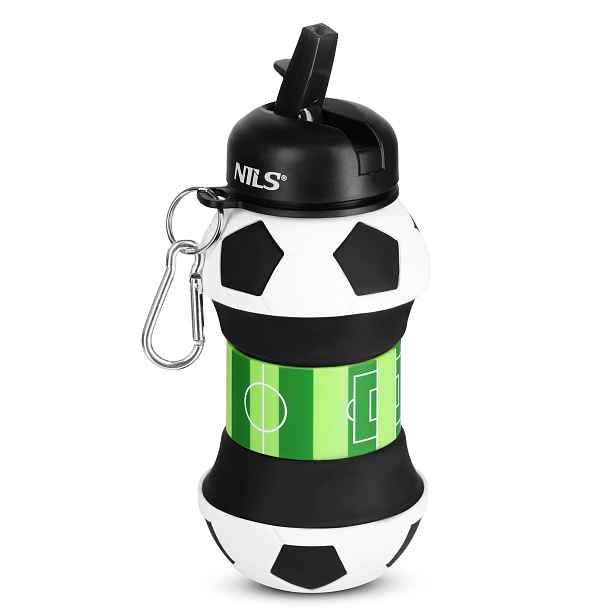 NC4104 FOTBAL SILIKONOVÁ SKLÁDACÍ LÁHEV 550ML NILS CAMP