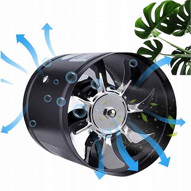 Průmyslový axiální kanálový ventilátor 150 mm 500 m³/h Tichý Dospel
