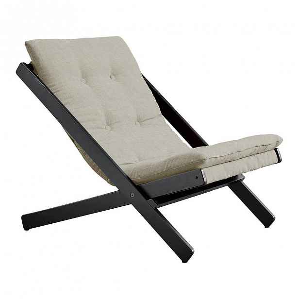 Skládací křeslo Karup Design Boogie Black/Linen Beige