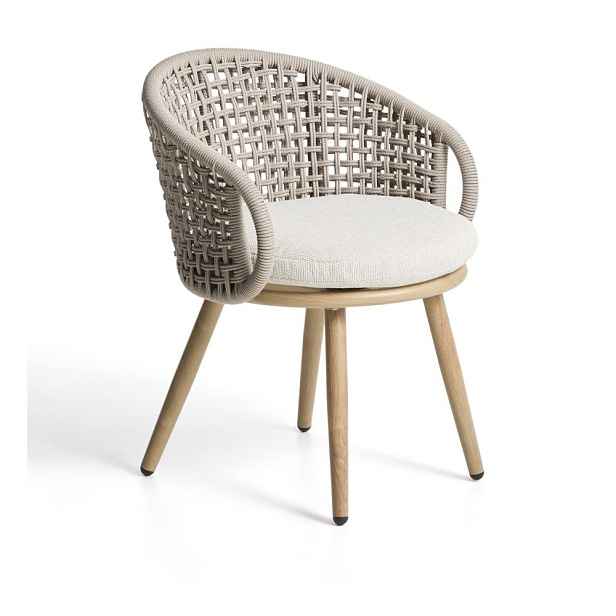 Taupe polstrovaná zahradní židle Lidario – Kave Home