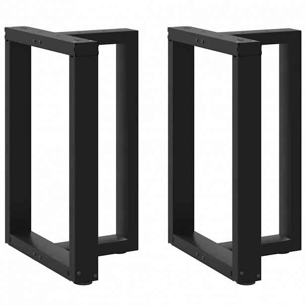vidaXL Nohy k jídelnímu stolu ve tvaru T, 2 ks, černé, 60 x 35 x (72-73) cm, ocel