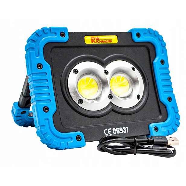 Richmann Halogenová Lampa Aku. 2x10W Led, 1150 LM C5937
