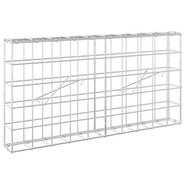 vidaXL Gabion s drátem 5 mm a síťkou 10x10 cm 100x10x50 cm