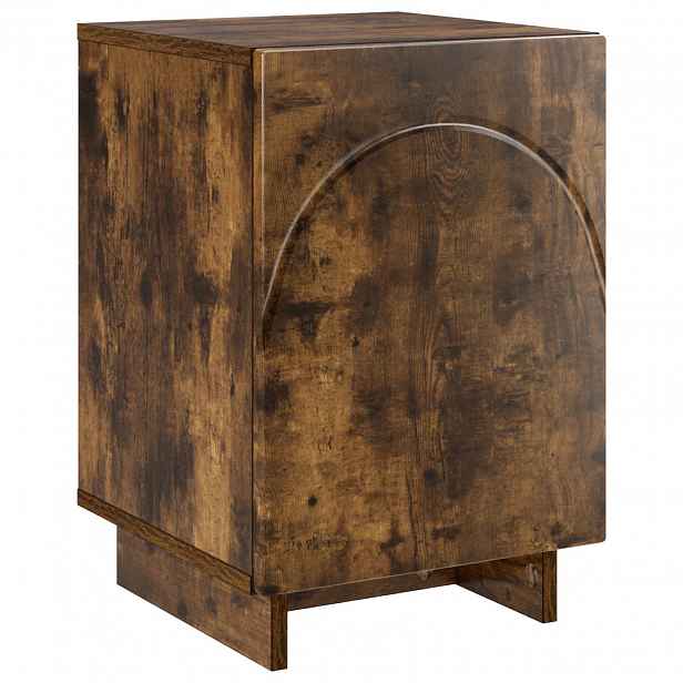 vidaXL Noční skříňka Kouřový dub 33,5 x 34,5 x 50 cm Kompozitní dřevo