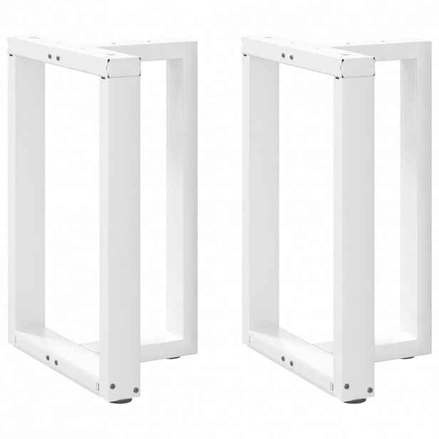 vidaXL Nohy k jídelnímu stolu ve tvaru T, 2 ks, bílé, 60 x 35 x (72-73) cm, ocel