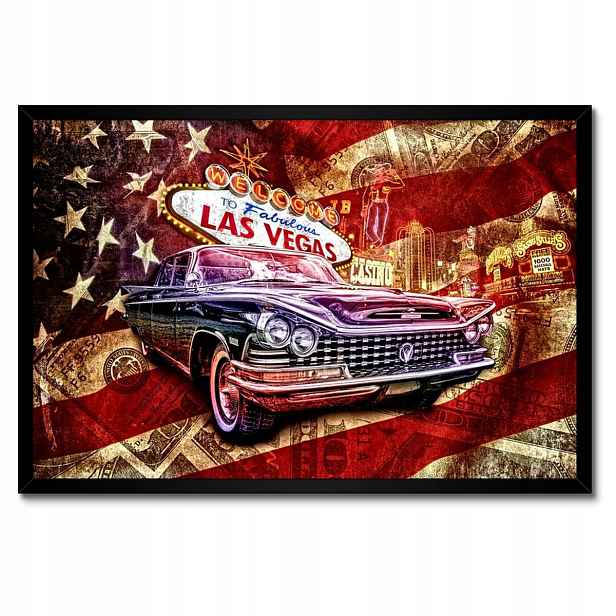 Plakáty v rámu 60x40 Welcome to Fabulous Las Vegas