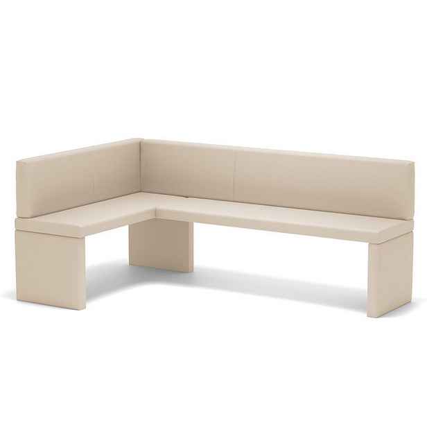 Idohome ROHOVÁ LAVICE OWEN levá ekokůže, 128/168 cm, béžová