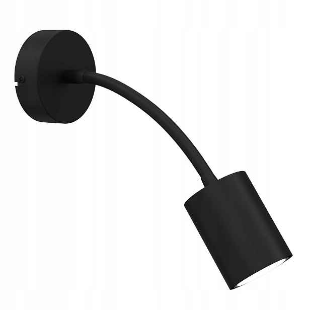 Luminex nástěnné svítidlo Arden černé nastavitelné 1x GU10 max 8W IP20