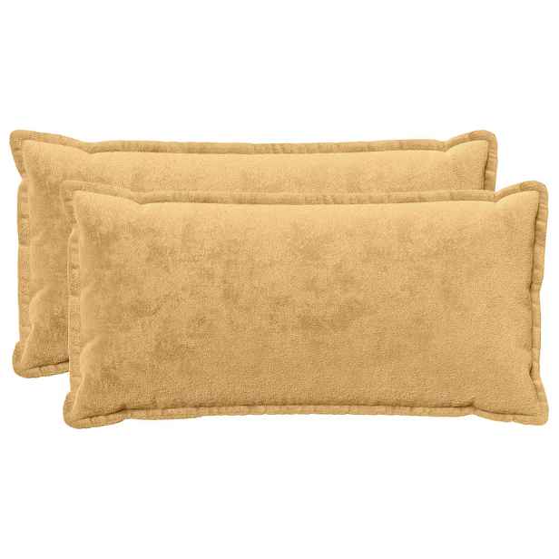vidaXL Odhazovací polštář 2 ks HOUTEN Taupe 40 x 80 cm Flanel
