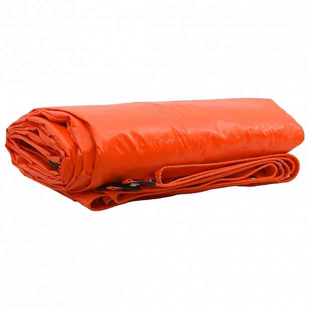 vidaXL Plachta 650g / m² Oranžová 2,5 x 4,5 m