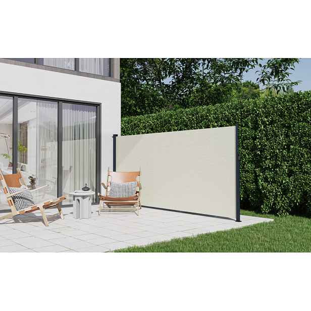 Zatahovací markýza/boční zástěna BestBerg BBSU-S400CG / 180 × 400 cm / béžová