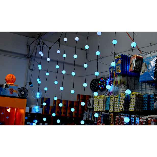 Led Vánoční Ozdoba Velké Koule 5 CM 50 MM Síťka