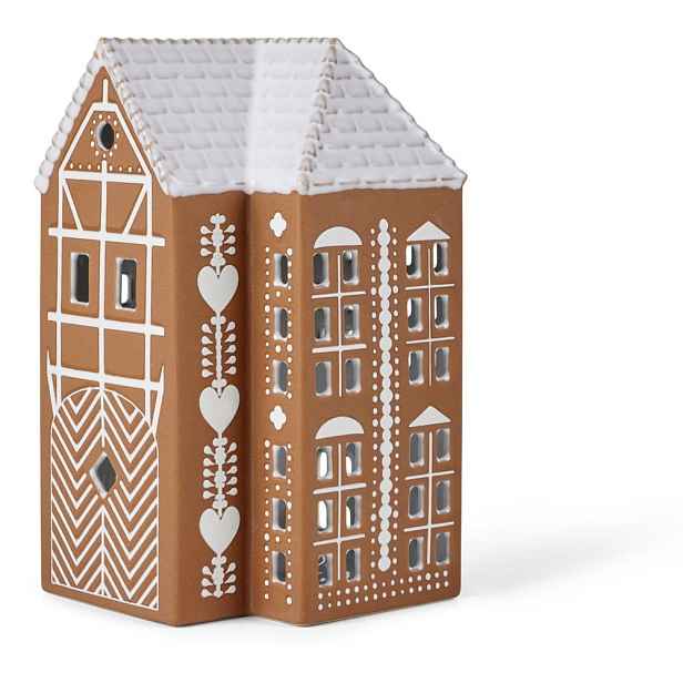 Keramický svícen na čajovou svíčku Gingerbread Lighthouse – Kähler Design