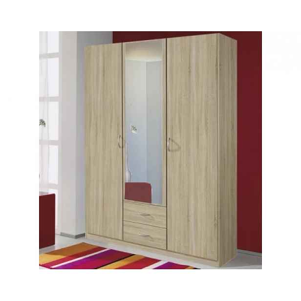 Šatní skříň Case, 136 cm, dub sonoma