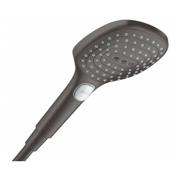Hansgrohe Raindance Select E - Sprchová hlavice, 3 proudy, EcoSmart, kartáčovaný černý chrom 28728340
