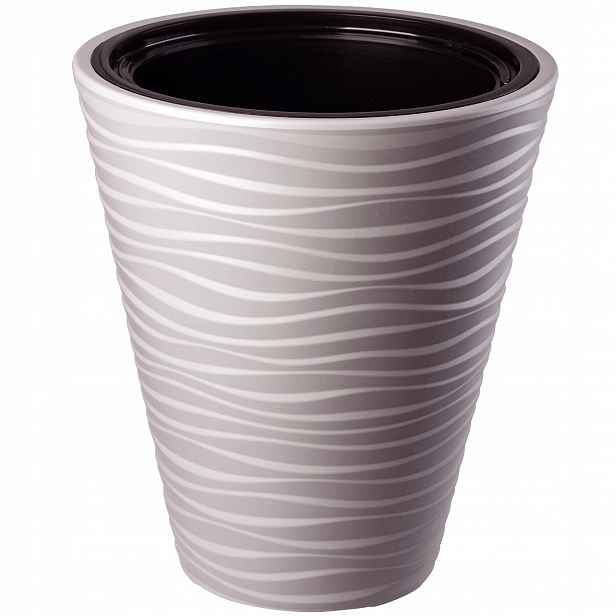 Květináč Květináč 40cm Obal Vložka Do Květináče Plastový Béžový