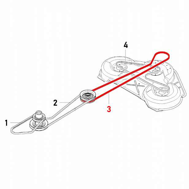Pásek 593806201 Husqvarna Rider R 422Ts, Pf 21, Proflex 18, Proflex 21