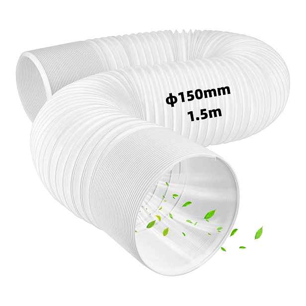 Trubka pro mobilní klimatizační zařízení, výfuková 150 mm, 1,5 m, flexibilní