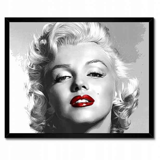 Plakáty v rámu 50x40 Monroe Červené rty