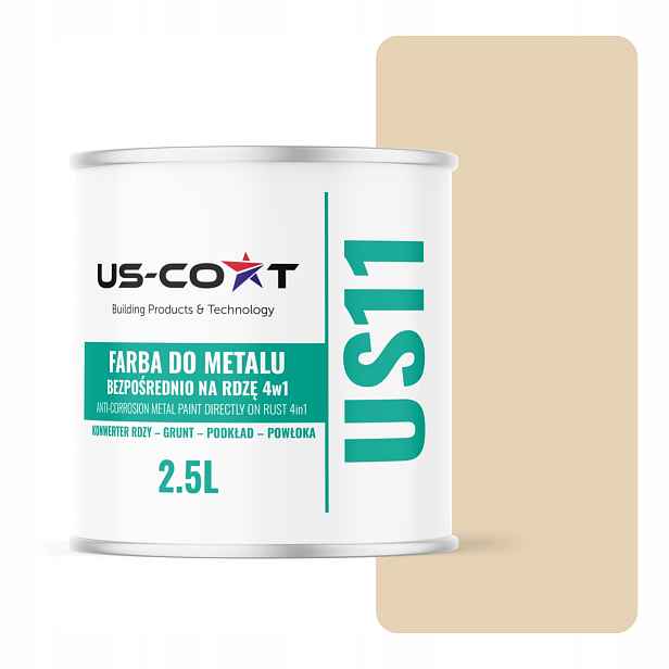 Barva Na Kov Na Rez Aluminium 4v1 Krémově Béžová Ral 1015 Satén 2,5L