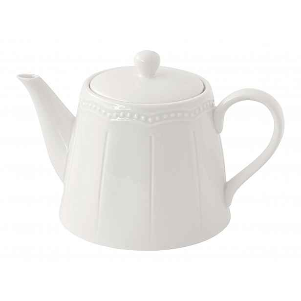 Džbán Čajník Teapot 800 ml Bílý Jemný Vzor minimalismus