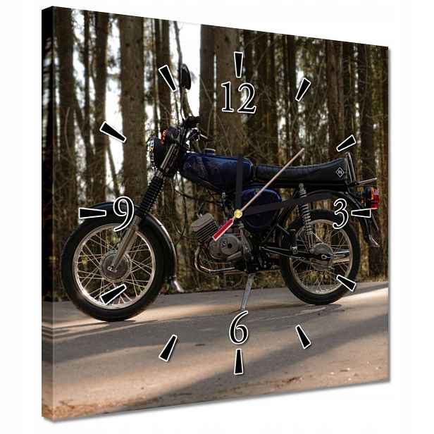 Hodiny 30x30 Simson trojka s blikačkami
