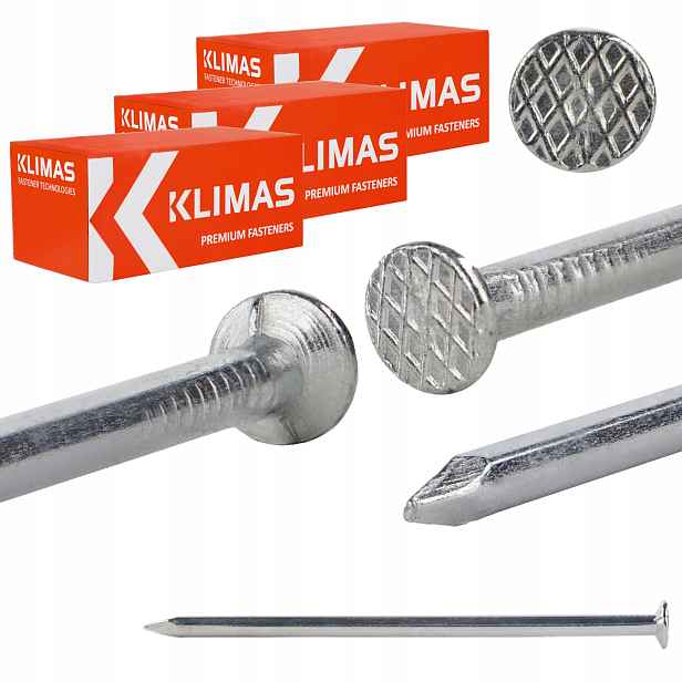 Stavební hřebíky 4,2 x 100 mm pozinkované 15 kg Klimas GBOC-42100