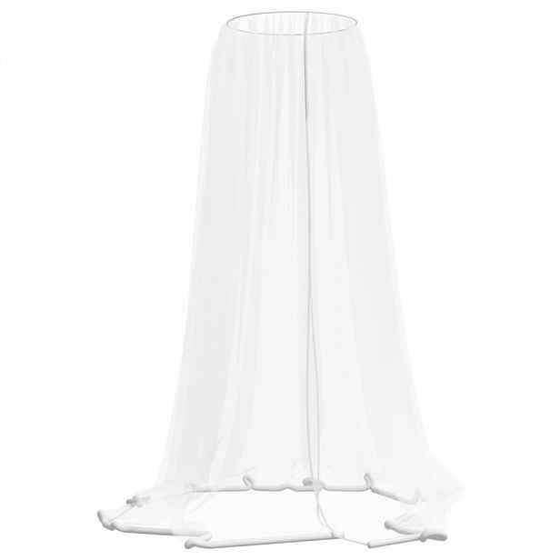 vidaXL Moskytiéra na slunečník 220 síťovina bílá Φ 300 x 230 cm