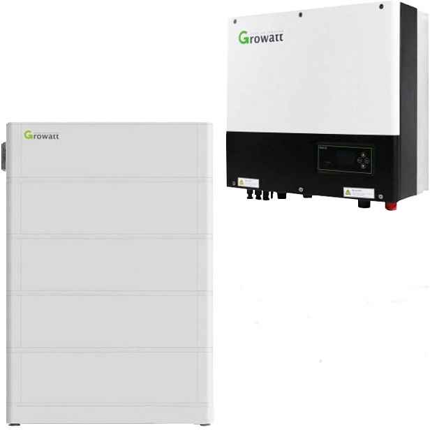 Set hybridního měniče Growatt 10 kW a baterie Growatt ARK
