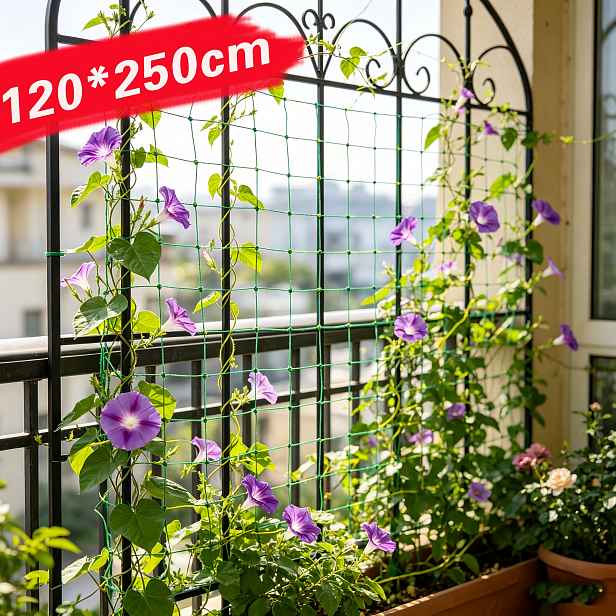 TEMU 2ks Popínací sítě pro rostliny - 250cm x 120cm / 98,4 palce ,2 palce, vyrobené z zesílených lan. Vhodné pro popínavé rostliny, okurky, lezoucí