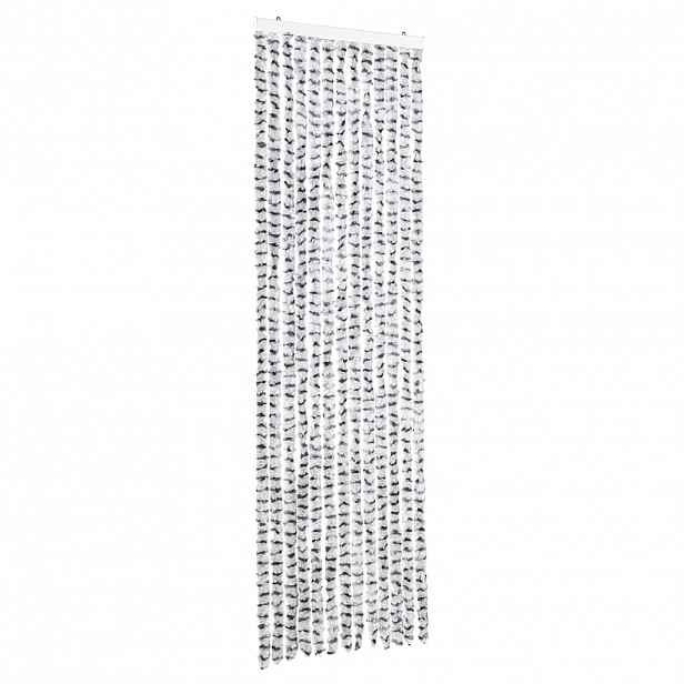 vidaXL Závěs proti hmyzu světle a tmavě šedý 56 x 185 cm Chenille