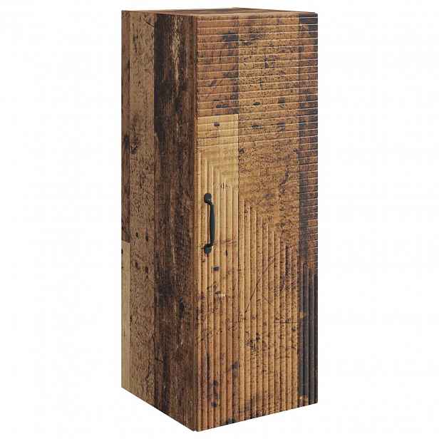 vidaXL Nástěnná skříň Staré dřevo 33 x 34,5 x 90 cm Kompozitní dřevo