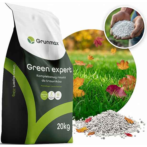 Grunmax Green expert letní podzimní hnojivo na trávy, Premium, 20 kg