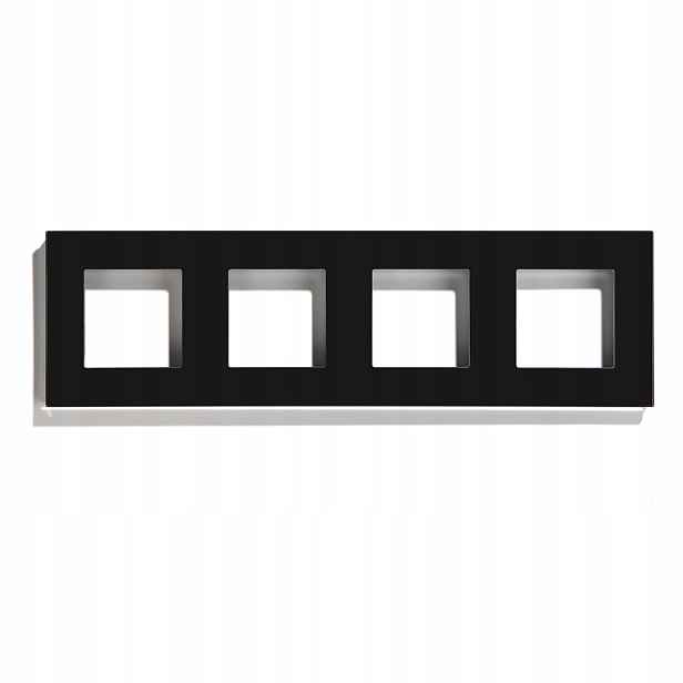 Rámeček Skleněná Čtyřnásobná Elektrická Zásuvka Klávesový Spínač 299 mm 4F