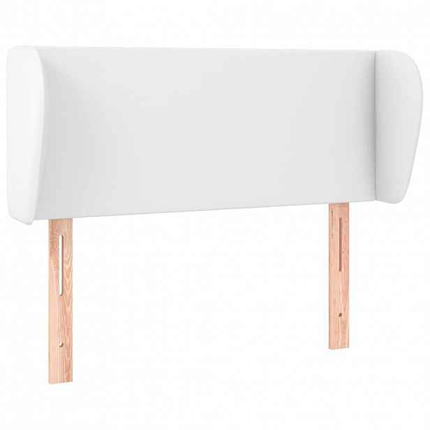 vidaXL Čelo postele typu ušák bílá 83x23x78/88 cm umělá kůže