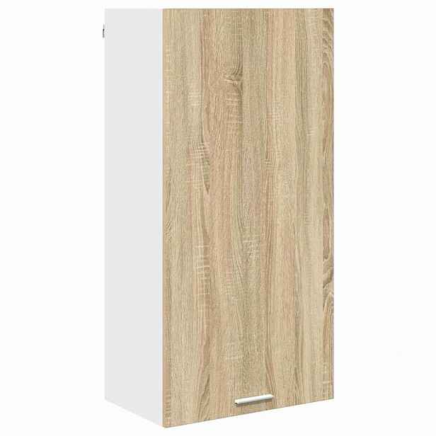 vidaXL Závěsná skříňka Sonoma dub a bílá 50 x 31 x 100 cm