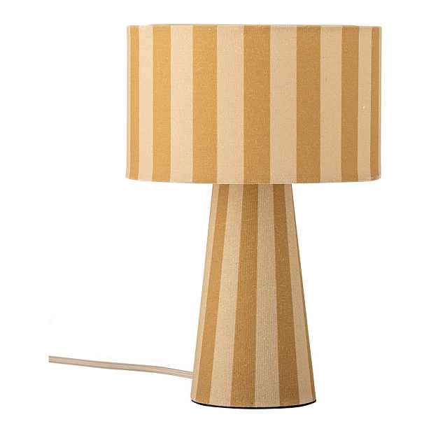 Žlutá látková stolní lampa s textilním stínidlem (výška 30 cm) Emmie – Bloomingville