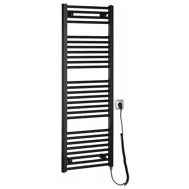 Aqualine - Topné těleso 45x132 cm, 400 W, matná černá ILE34TB