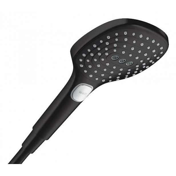 Hansgrohe Raindance Select E - Sprchová hlavice, 3 proudy, EcoSmart, matná černá 28728670