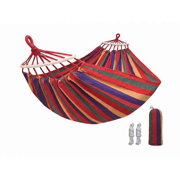 Houpací síť ZENVIO COMFORT 200x80 cm, červená + taška zdarma