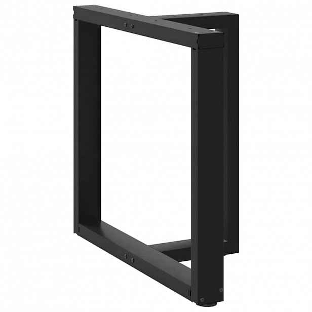 vidaXL Nohy k jídelnímu stolu ve tvaru T, 2 ks, černé, 70 x 35 x (72-73) cm, ocel