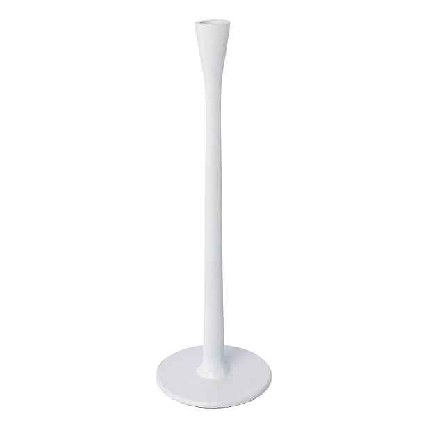 Kovový svícen výška 25 cm Gasper - bílý