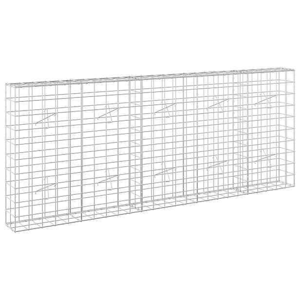 vidaXL Gabion s drátem 5 mm a síťkou 10x10 cm 250x20x100 cm