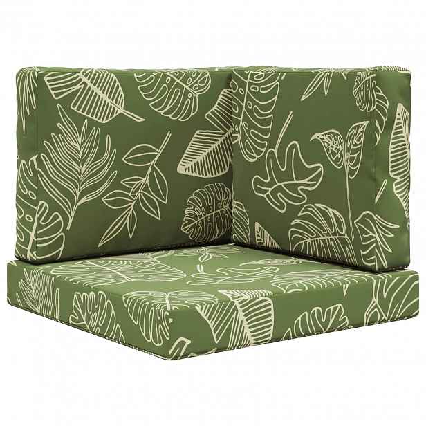 vidaXL Venkovní polštář na pohovku Polyester Listový design 60 x 60 cm