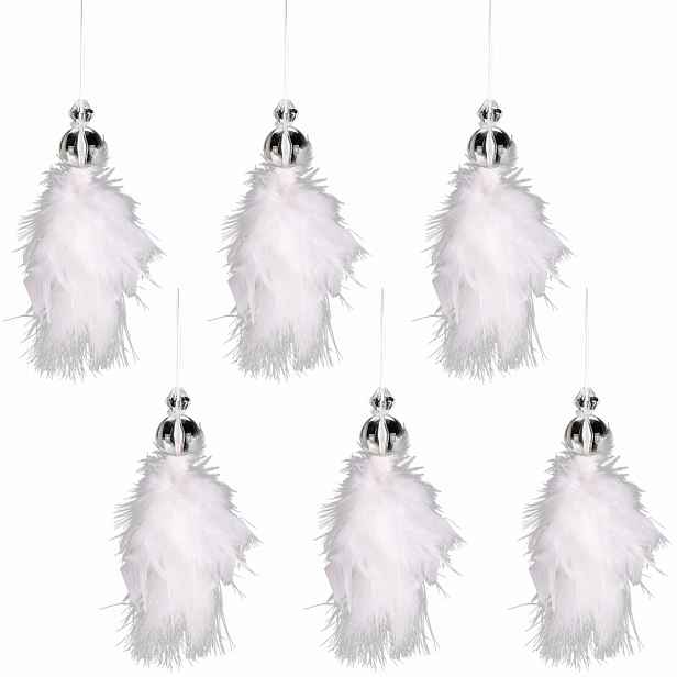 Závěsný andělíček z peří, 17 cm